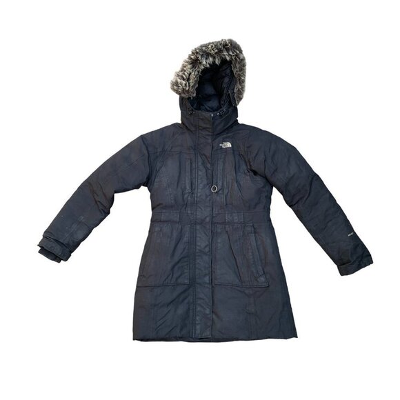 Vintage The North Face Parka Jacket Small Black - Picture 10 of 10